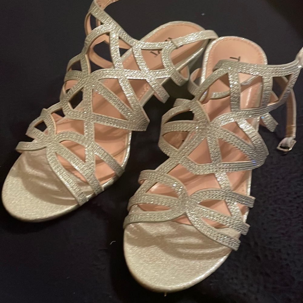 Silver shoes
